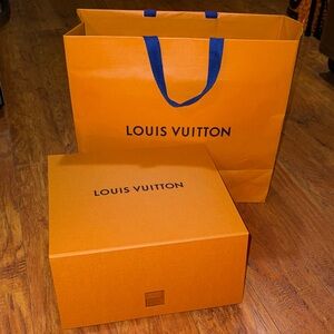 Louis Vuitton Bold Orange Box and Bag Set